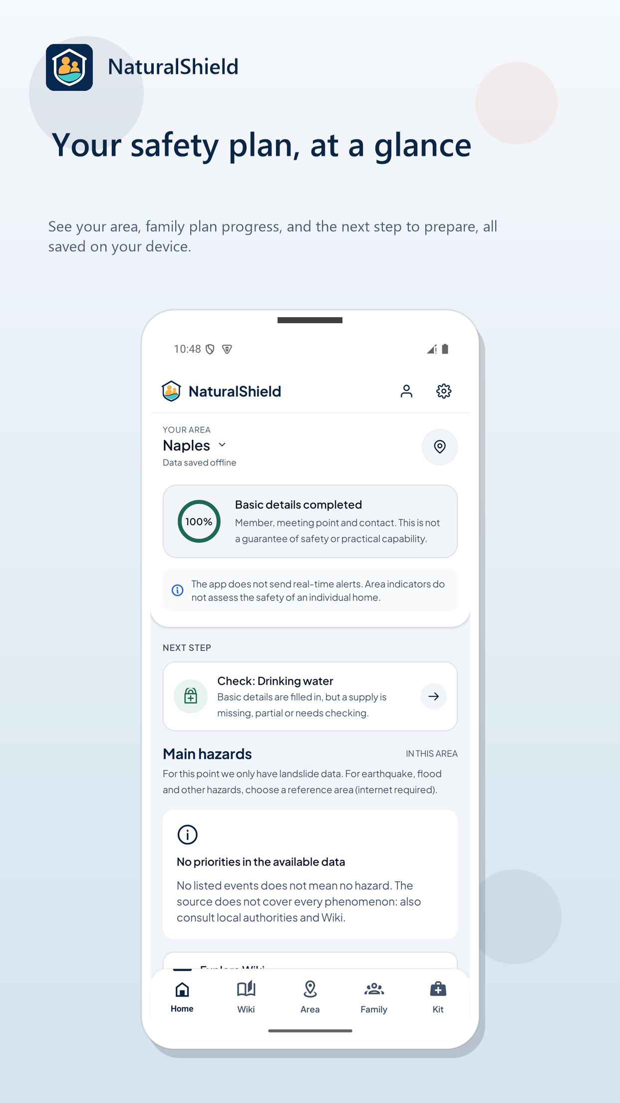 Schermata 2 di NaturalShield: Sii pronto. Anche offline.