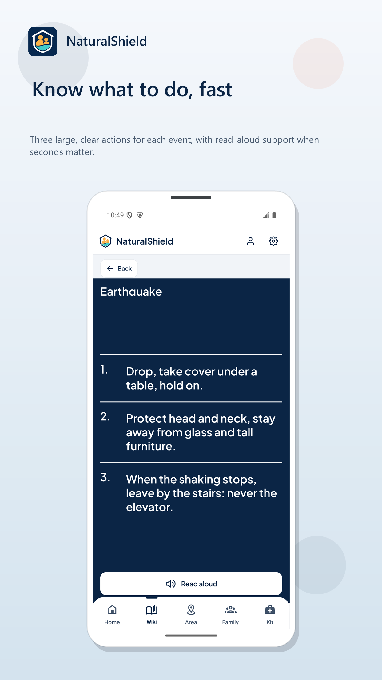 Schermata 3 di NaturalShield: Sii pronto. Anche offline.