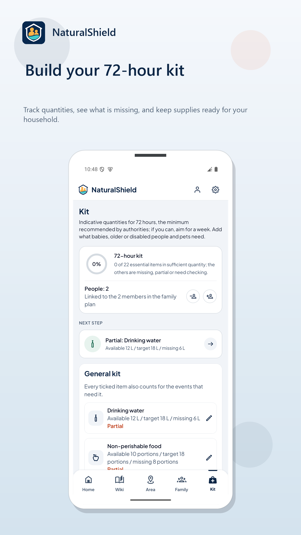 Schermata 5 di NaturalShield: Sii pronto. Anche offline.